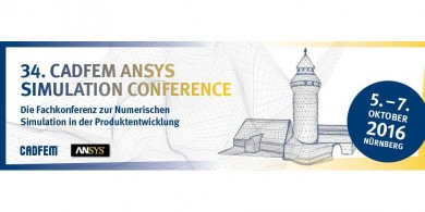 Logo der Messe 34. CADFEM ANSYS Simulation Conference