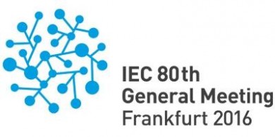 Logo der Messe IEC 80th General Meeting Frankfurt 2016