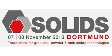 Logo der Messe SOLIDS - Fachmesse für Granulat-, Pulver- & Schüttguttechnologien 2018 in Dortmund