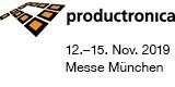 Logo der Messe productronica 2019