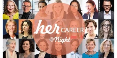 Logo der Messe herCAREER  @night