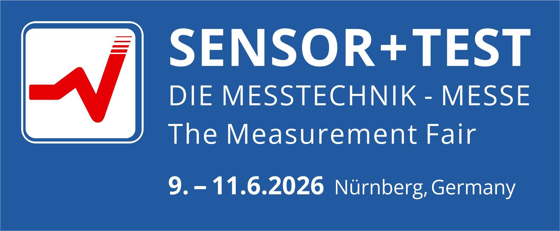 Logo von der Messe SENSOR+TEST 2027