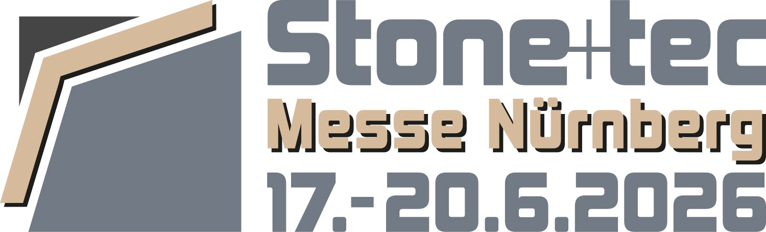 Logo von der Messe Stone+tec 2028