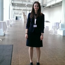 Carolin bei der Arbeit