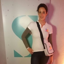 Steffi bei der Arbeit