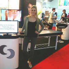 Nadine bei der Arbeit