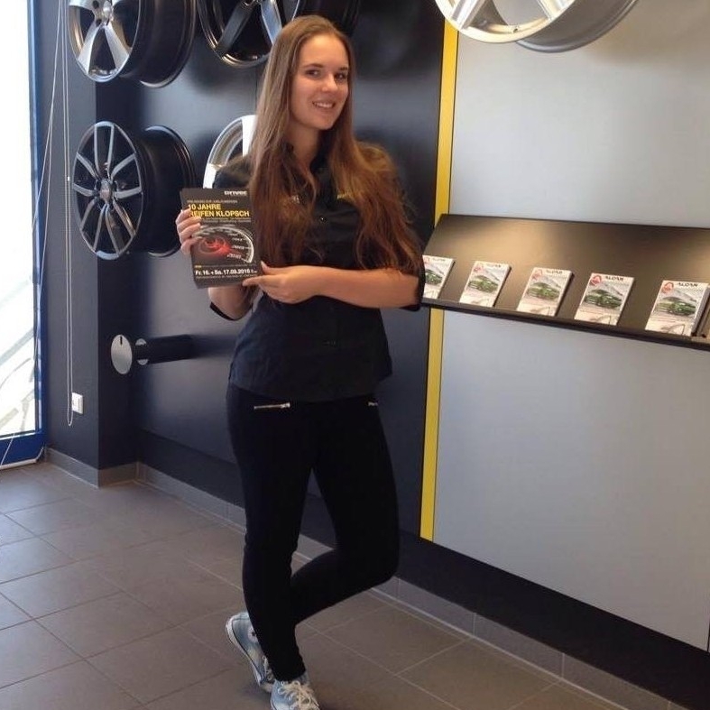 Marcela bei der Arbeit