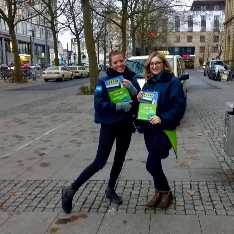 Mitarbeiter im Einsatz