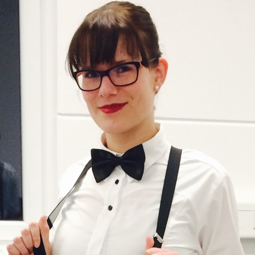 Janine bei der Arbeit