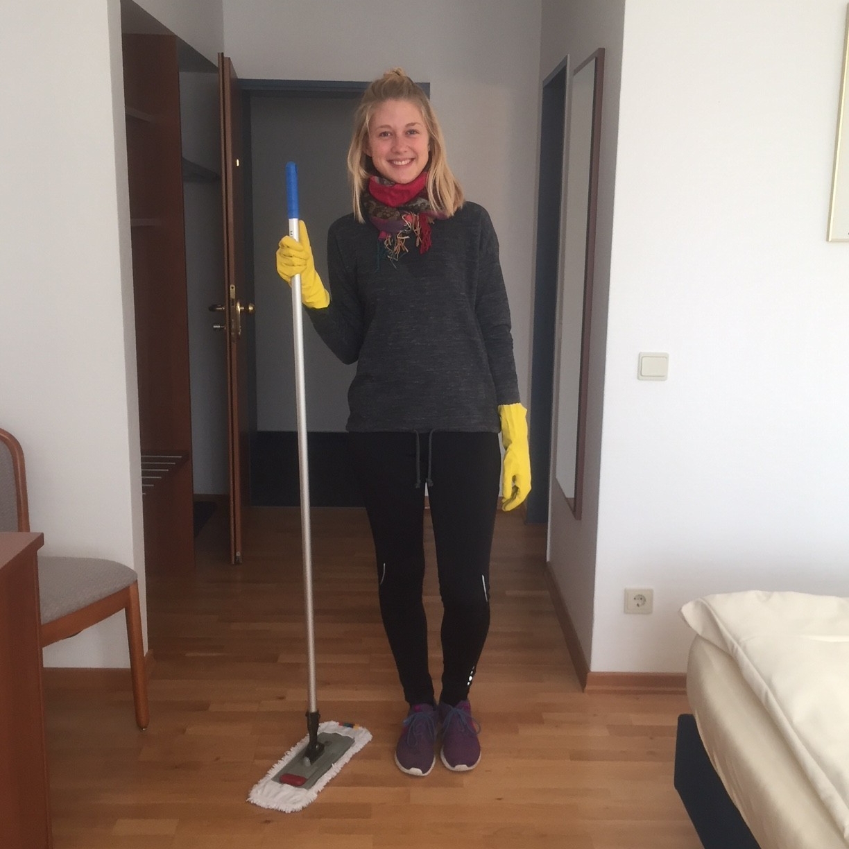 Henrike bei der Arbeit
