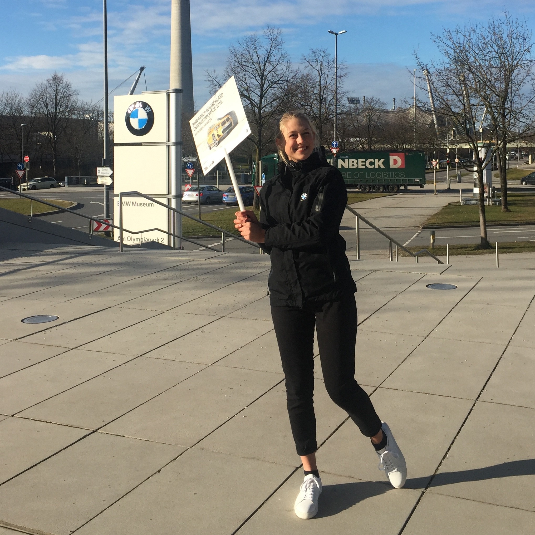 Henrike bei der Arbeit