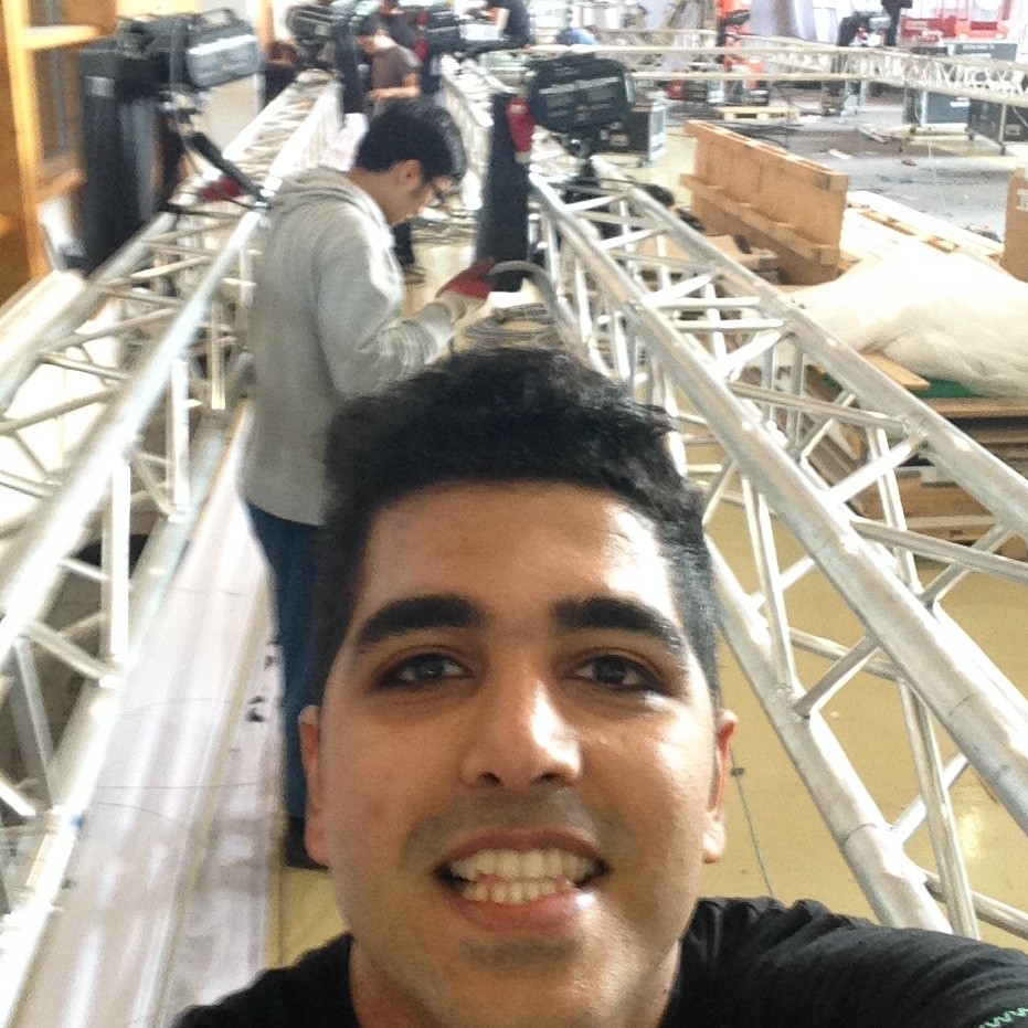 Mohammadreza bei der Arbeit