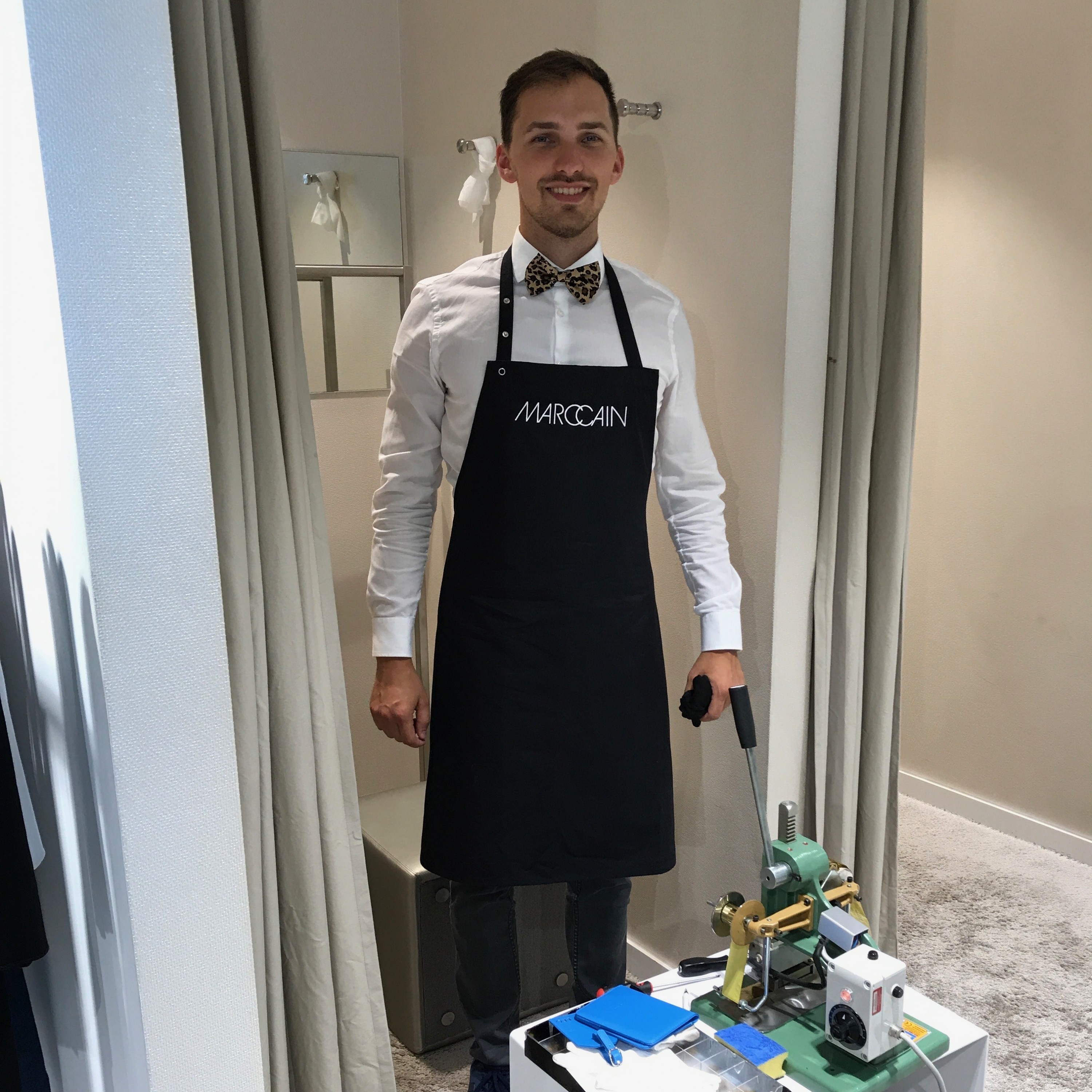 Oliver bei der Arbeit