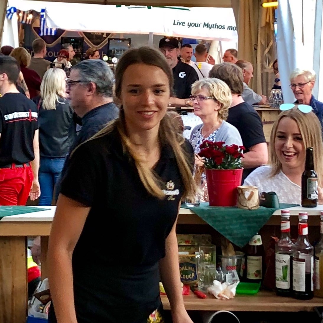 Laura bei der Arbeit