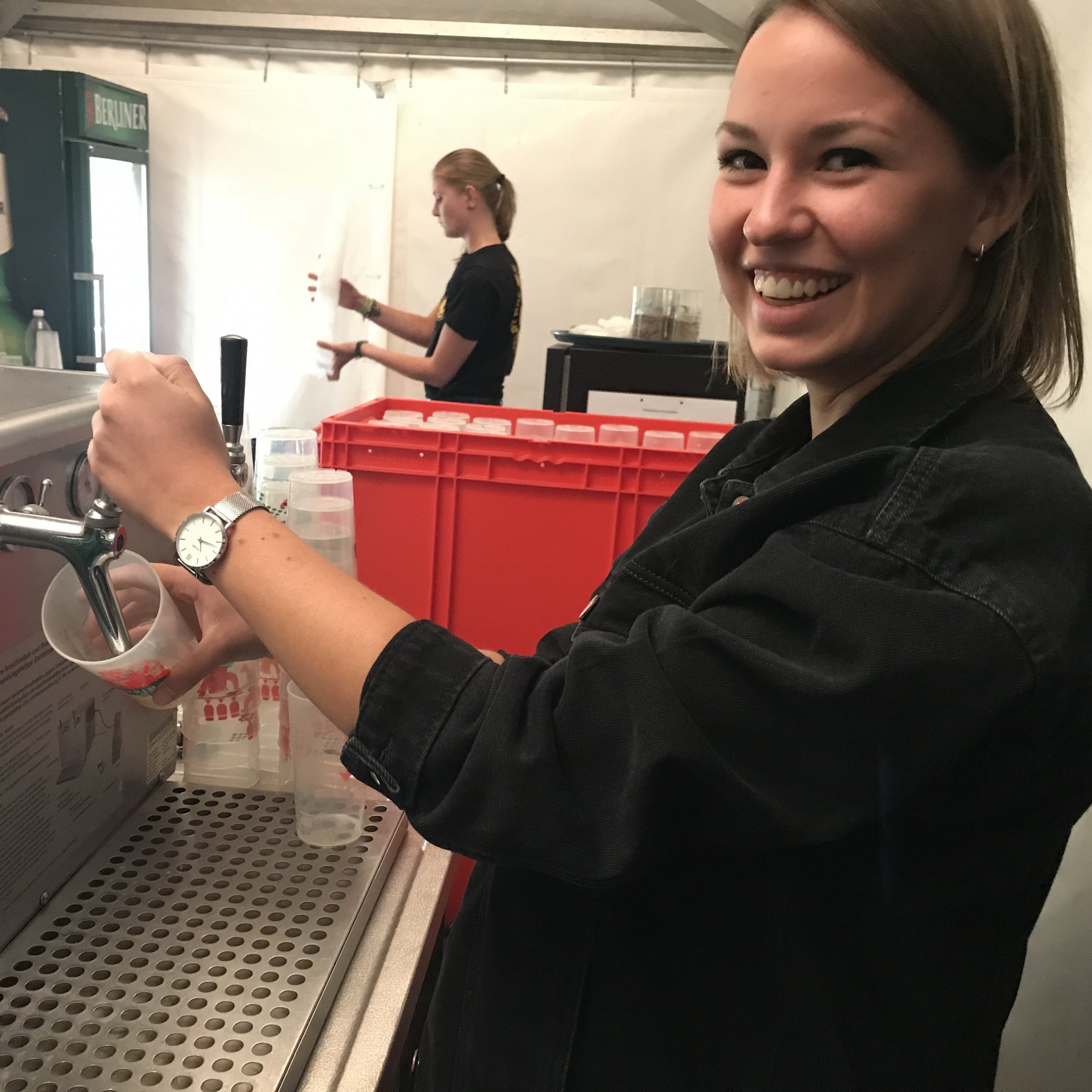 Carolina bei der Arbeit