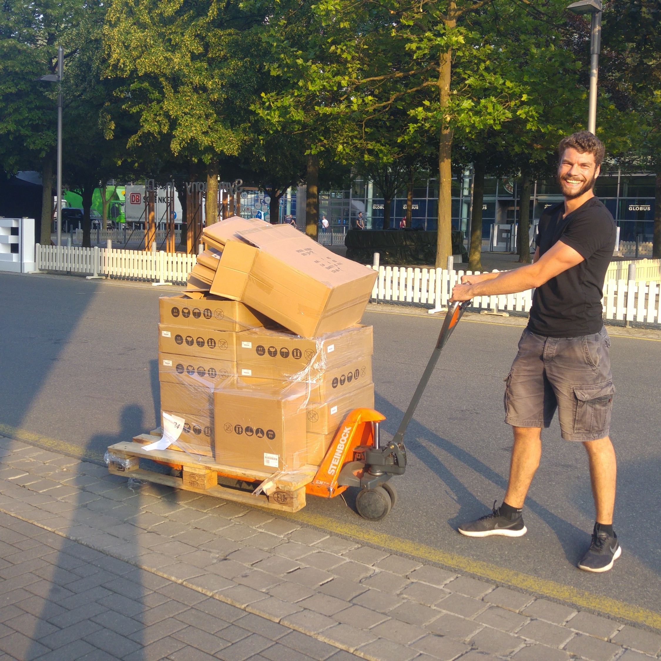 Mitarbeiter im Einsatz