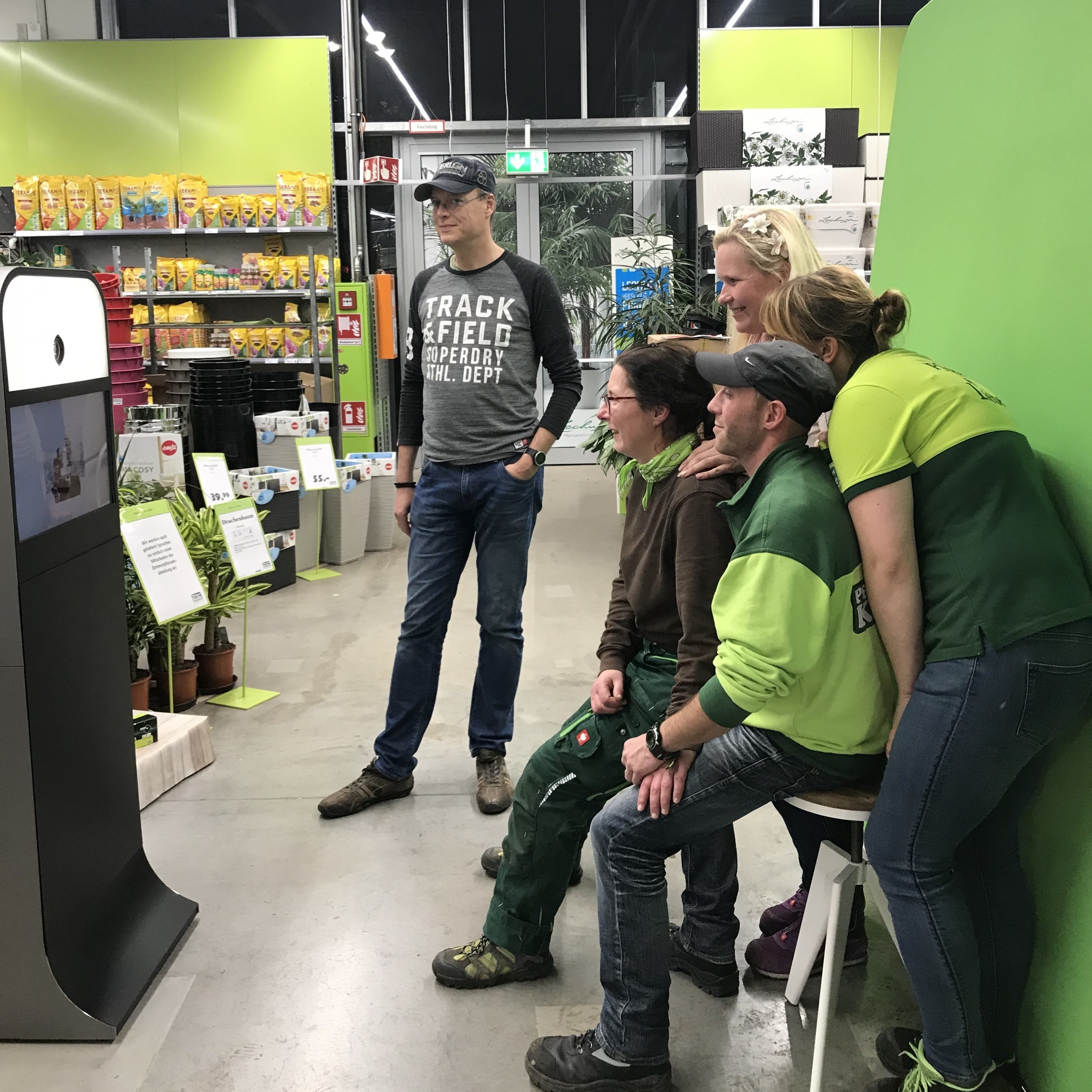 Mitarbeiter im Einsatz