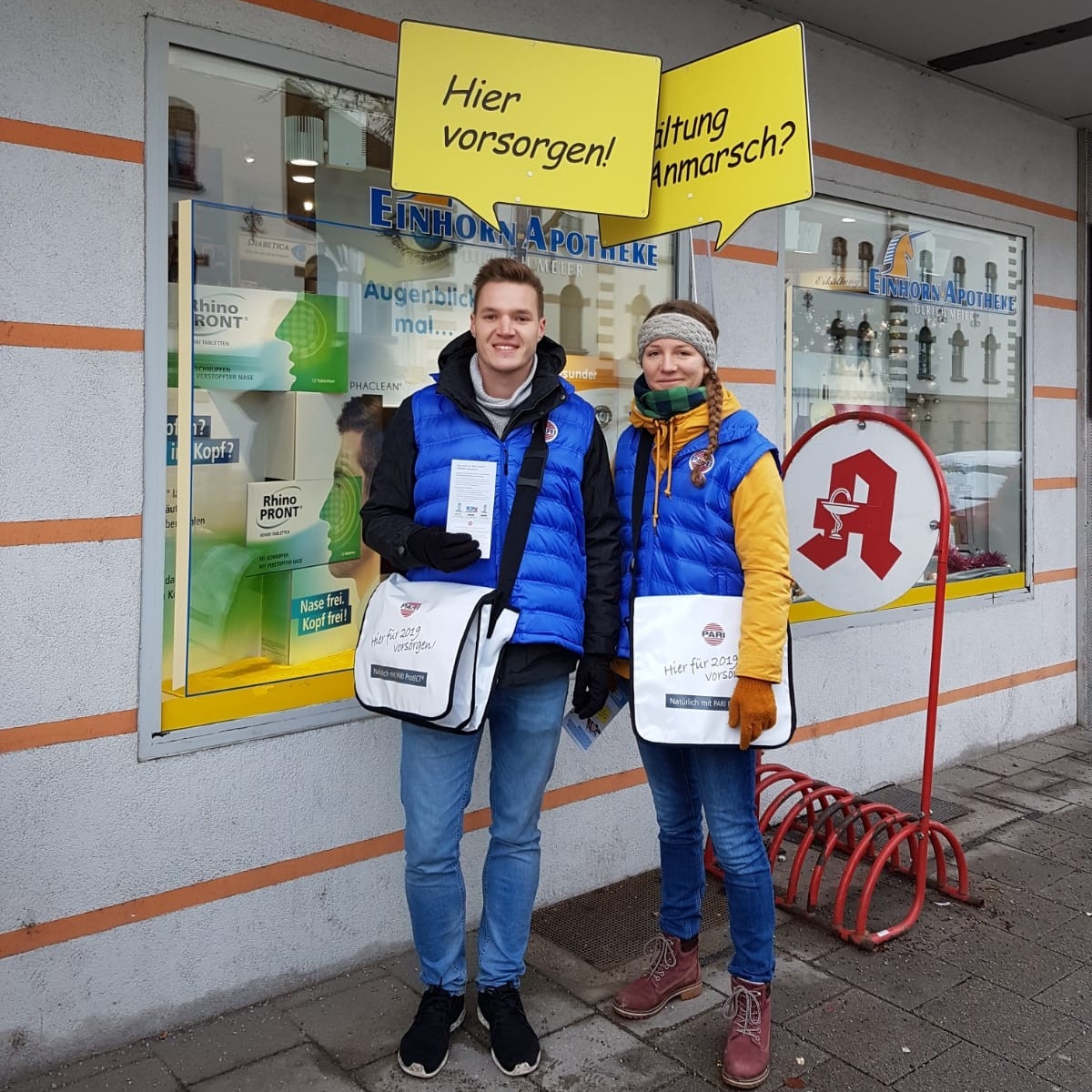 Mitarbeiter im Einsatz