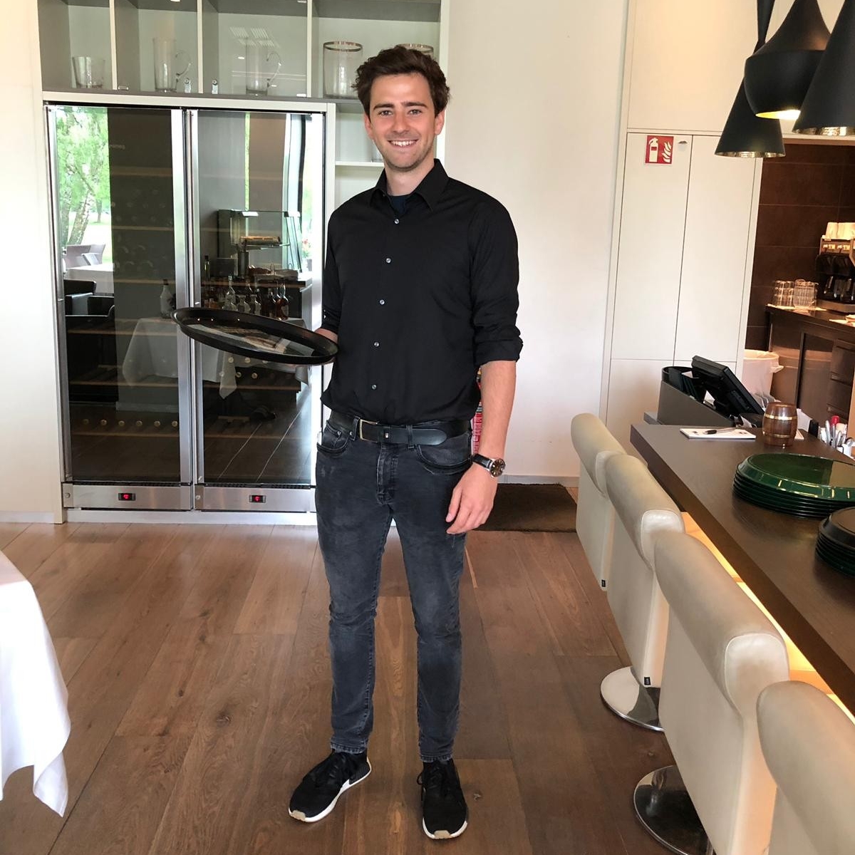Philipp bei der Arbeit