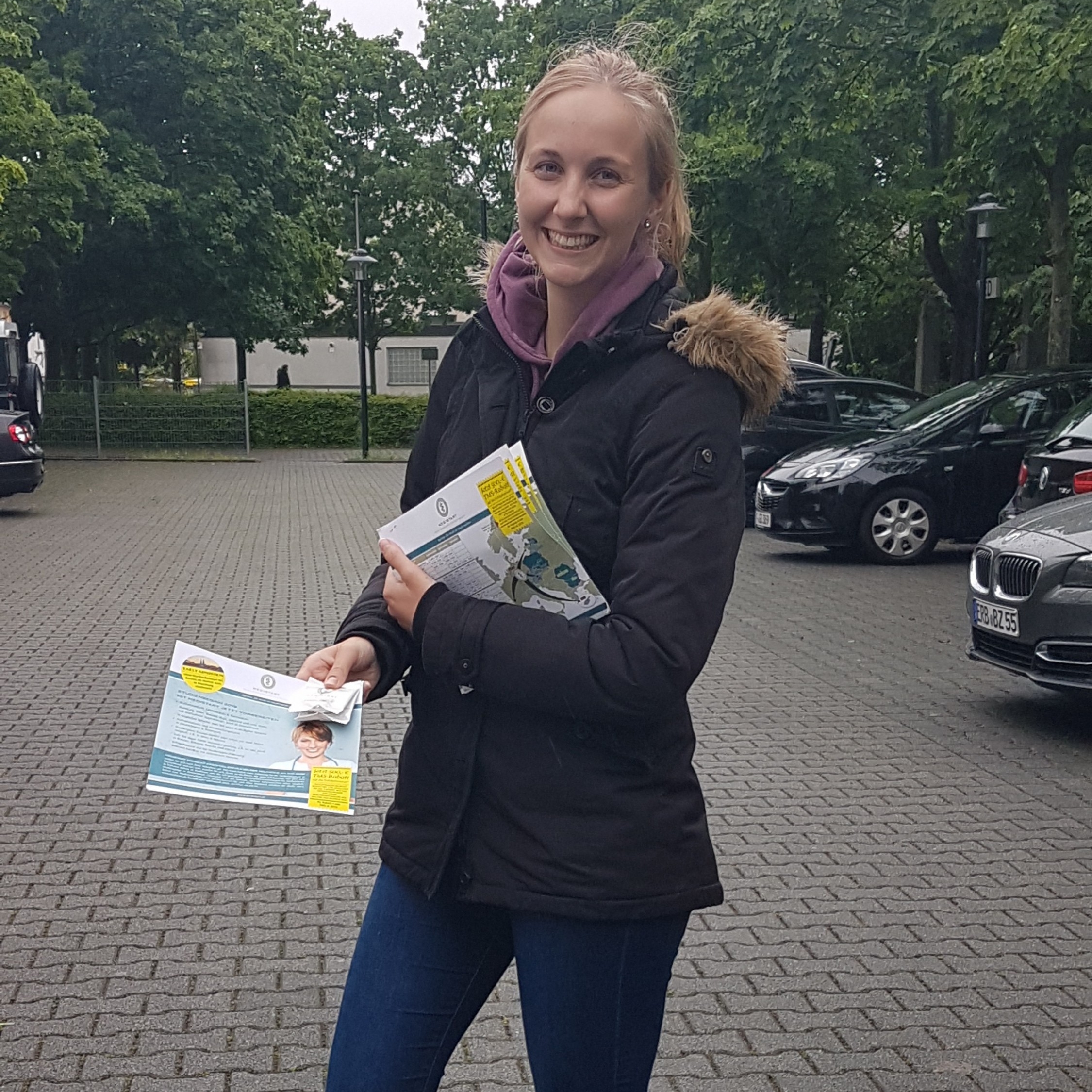 Deborah bei der Arbeit