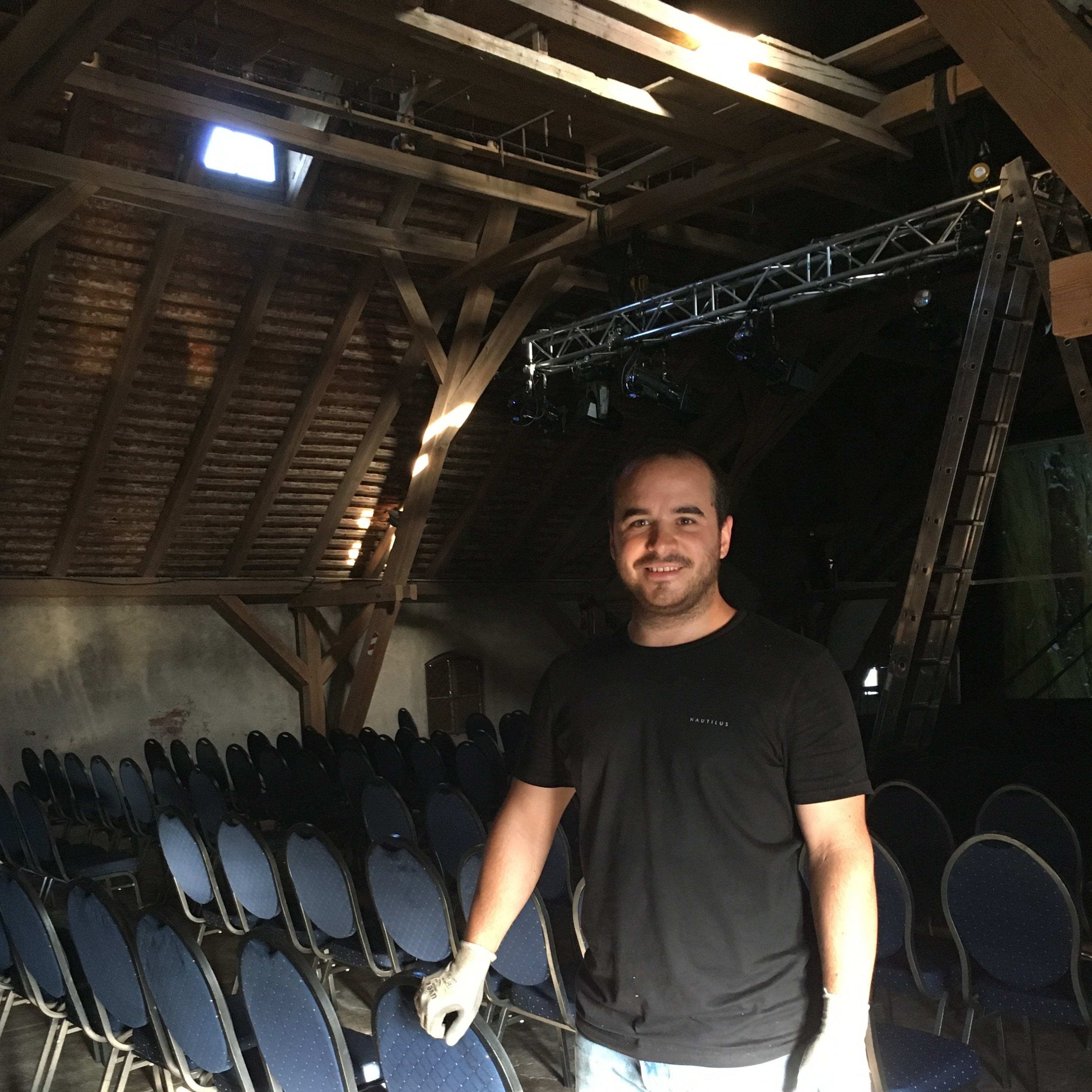 Franz bei der Arbeit