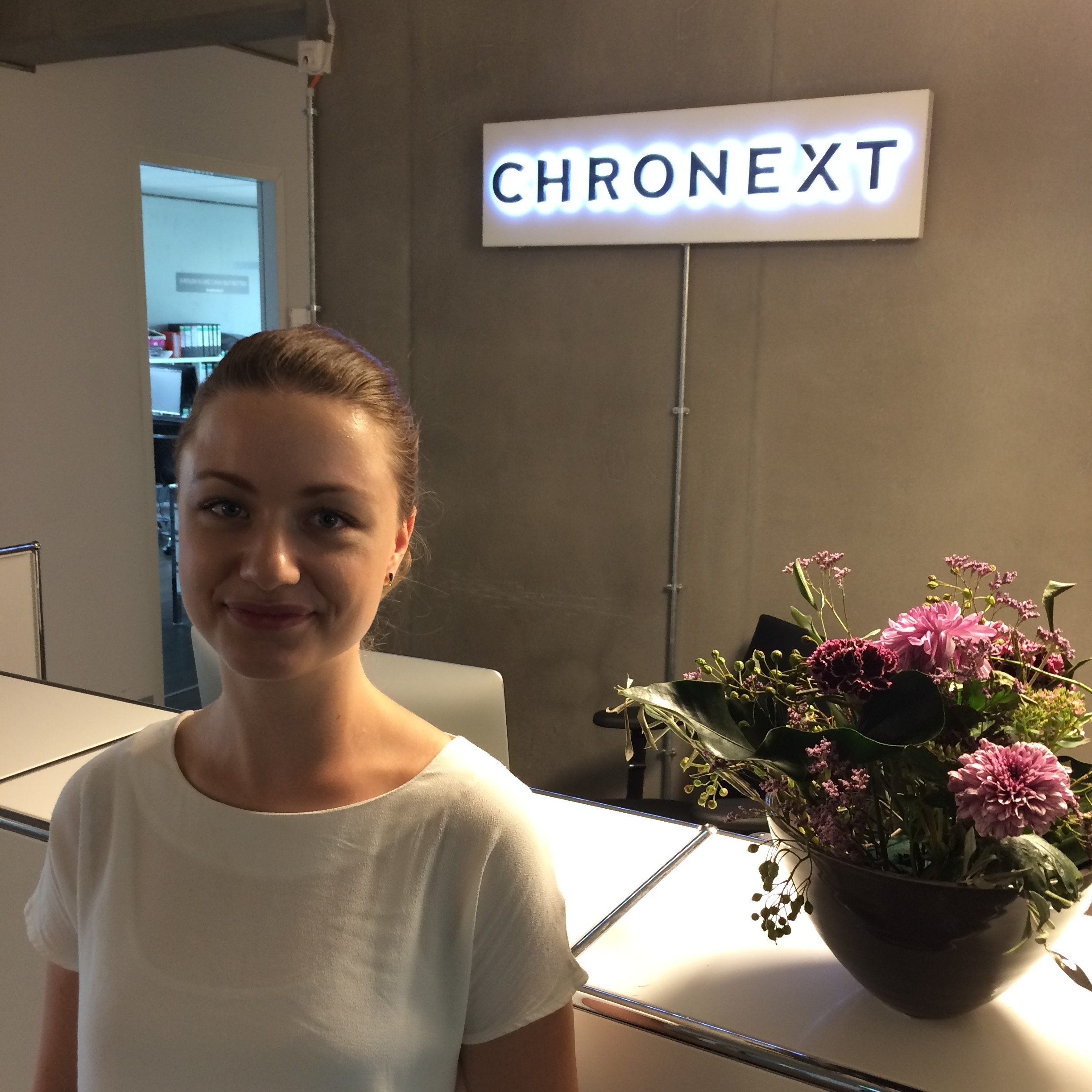 Annette bei der Arbeit