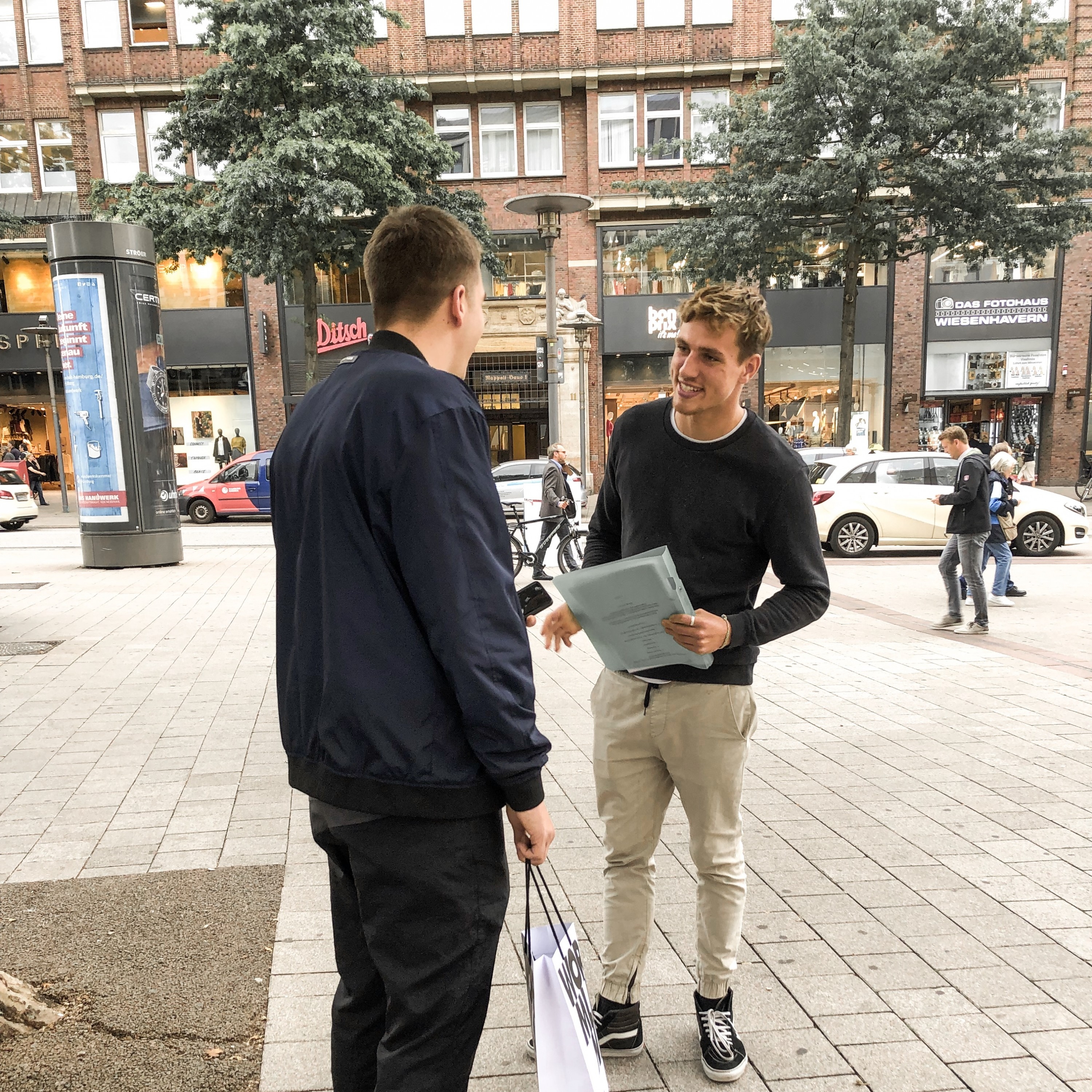 Mitarbeiter im Einsatz