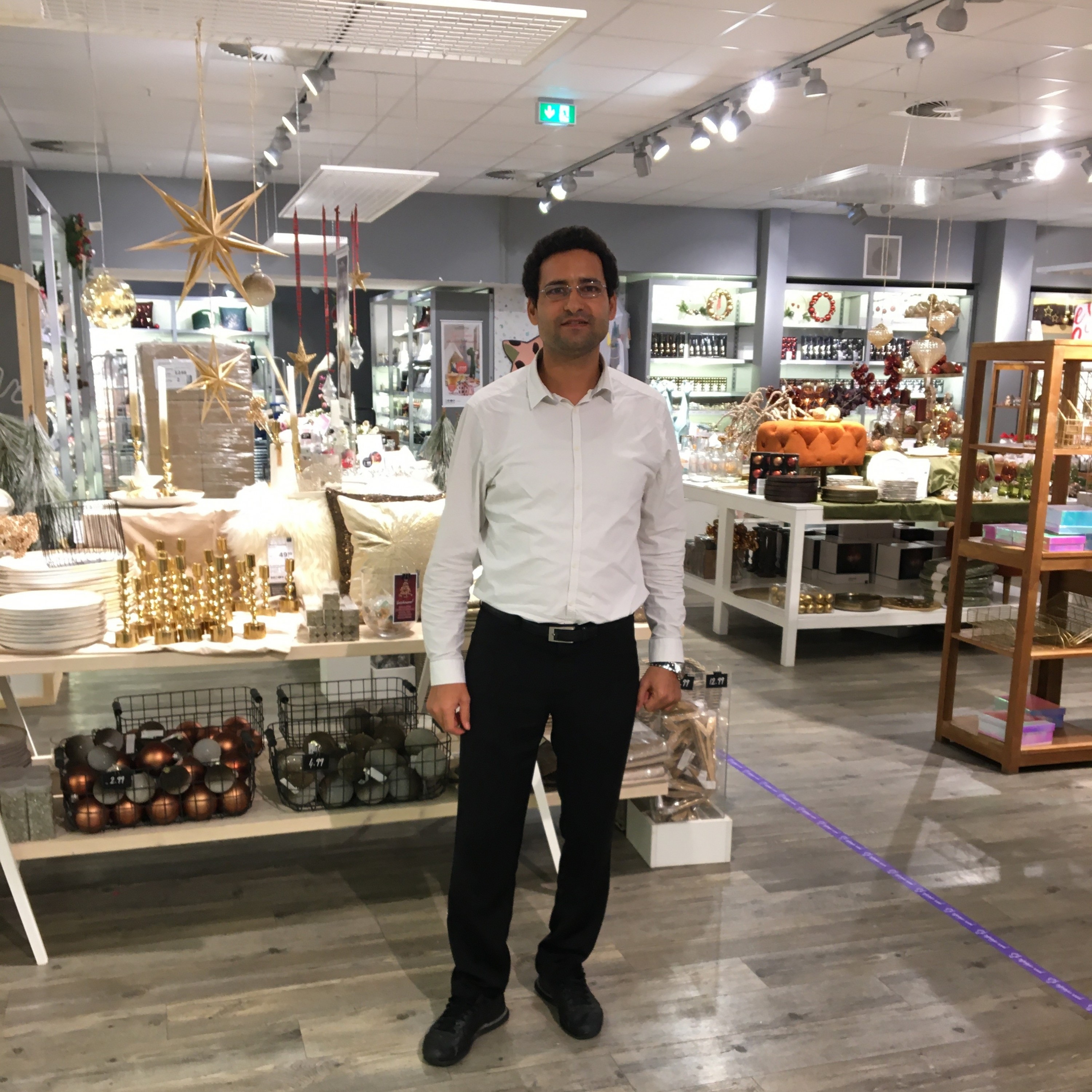 Chiheb bei der Arbeit