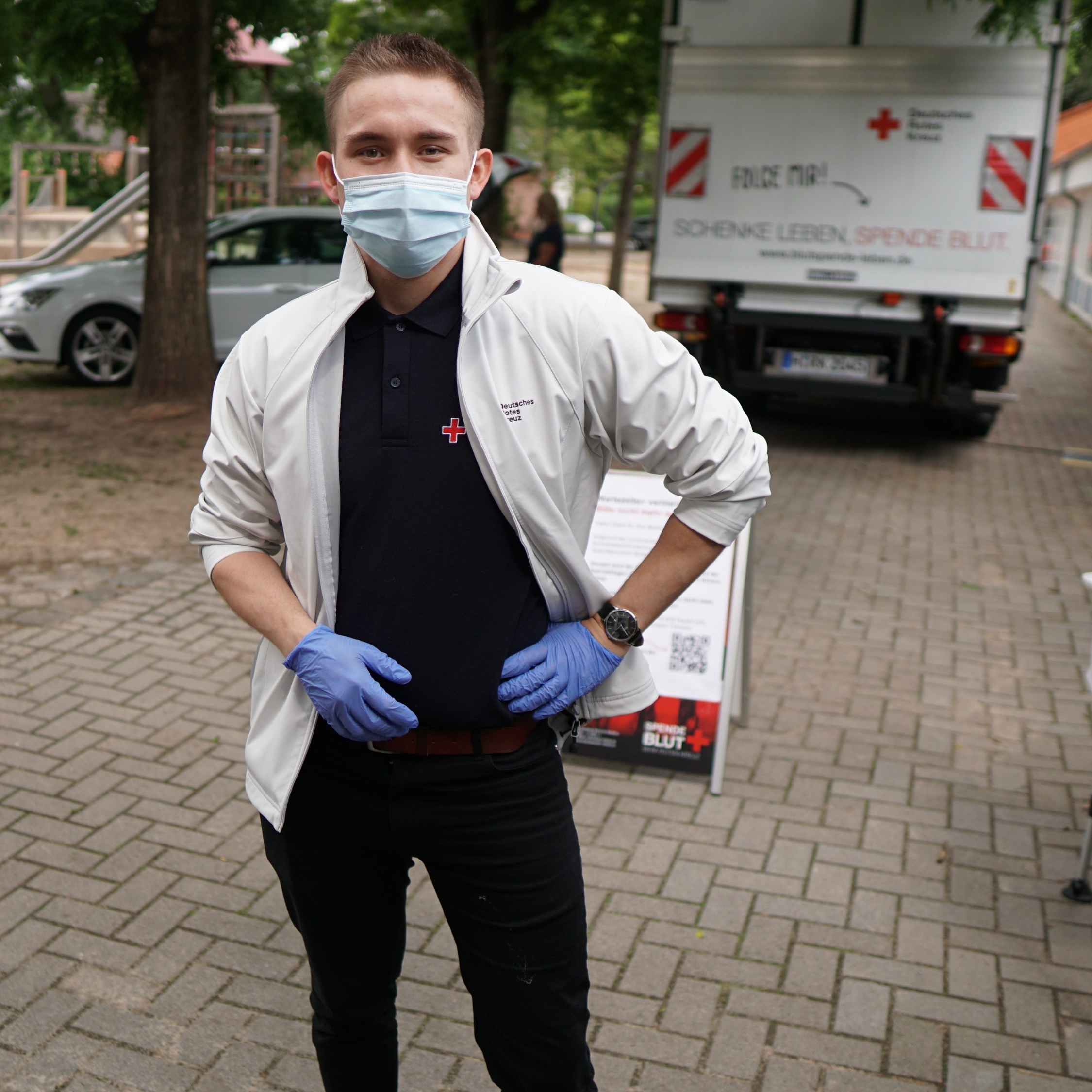 Mitarbeiter im Einsatz