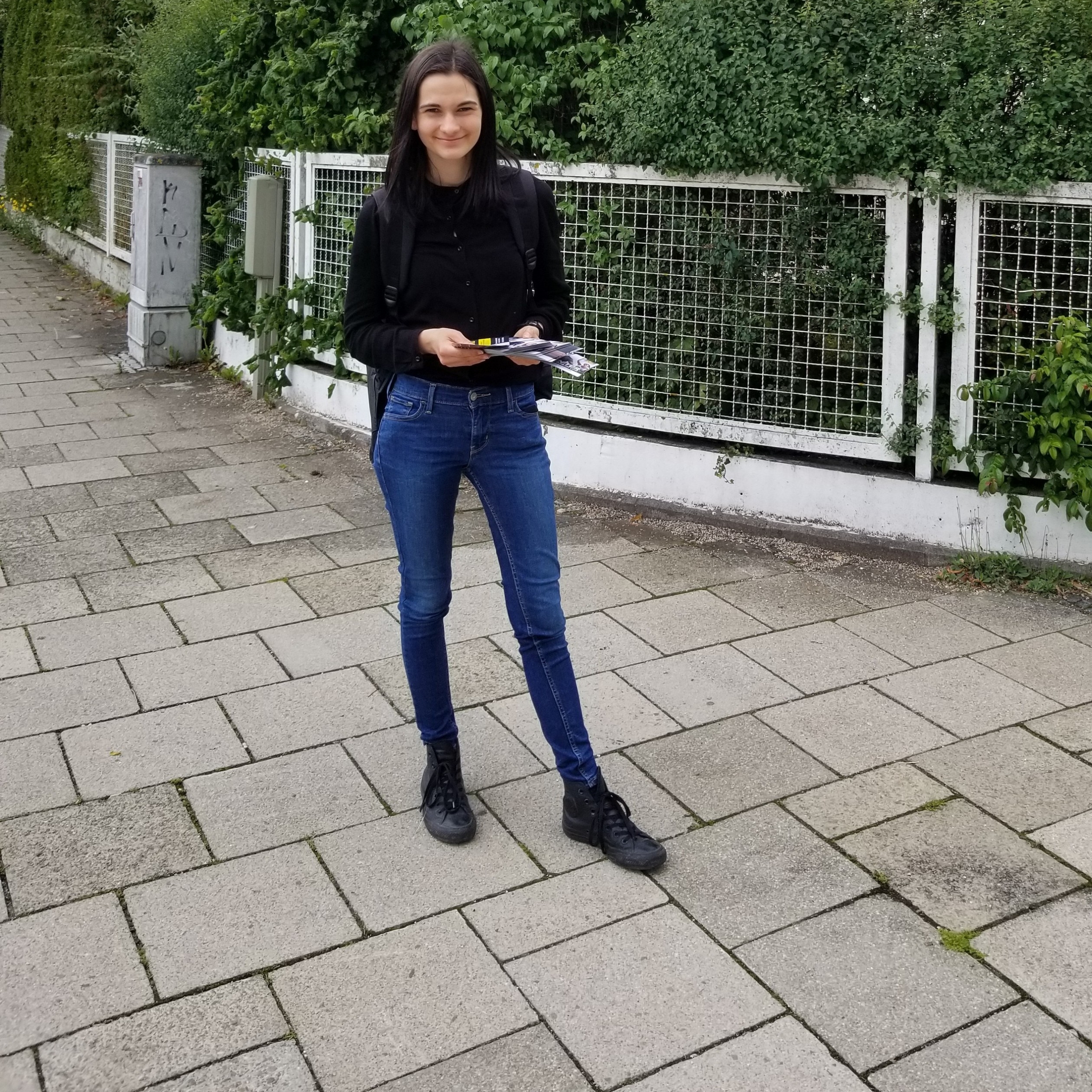 Andrea bei der Arbeit