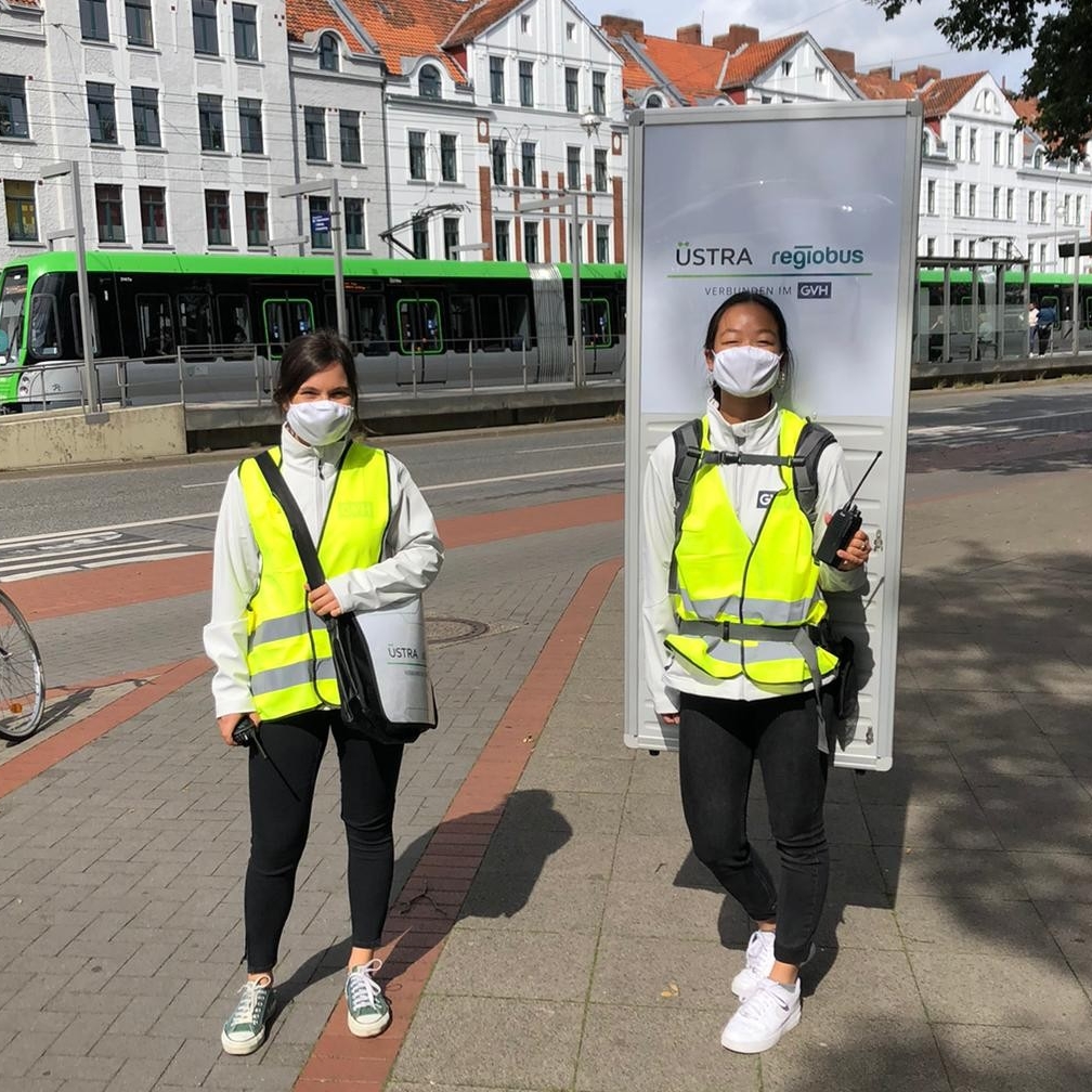 Mitarbeiter im Einsatz