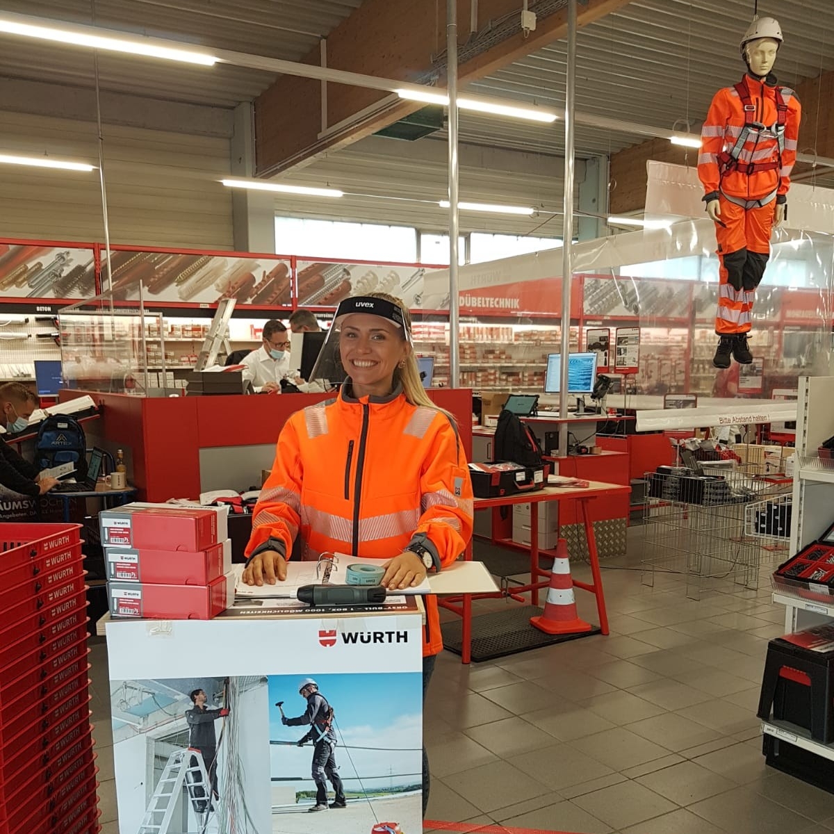 Mitarbeiter im Einsatz