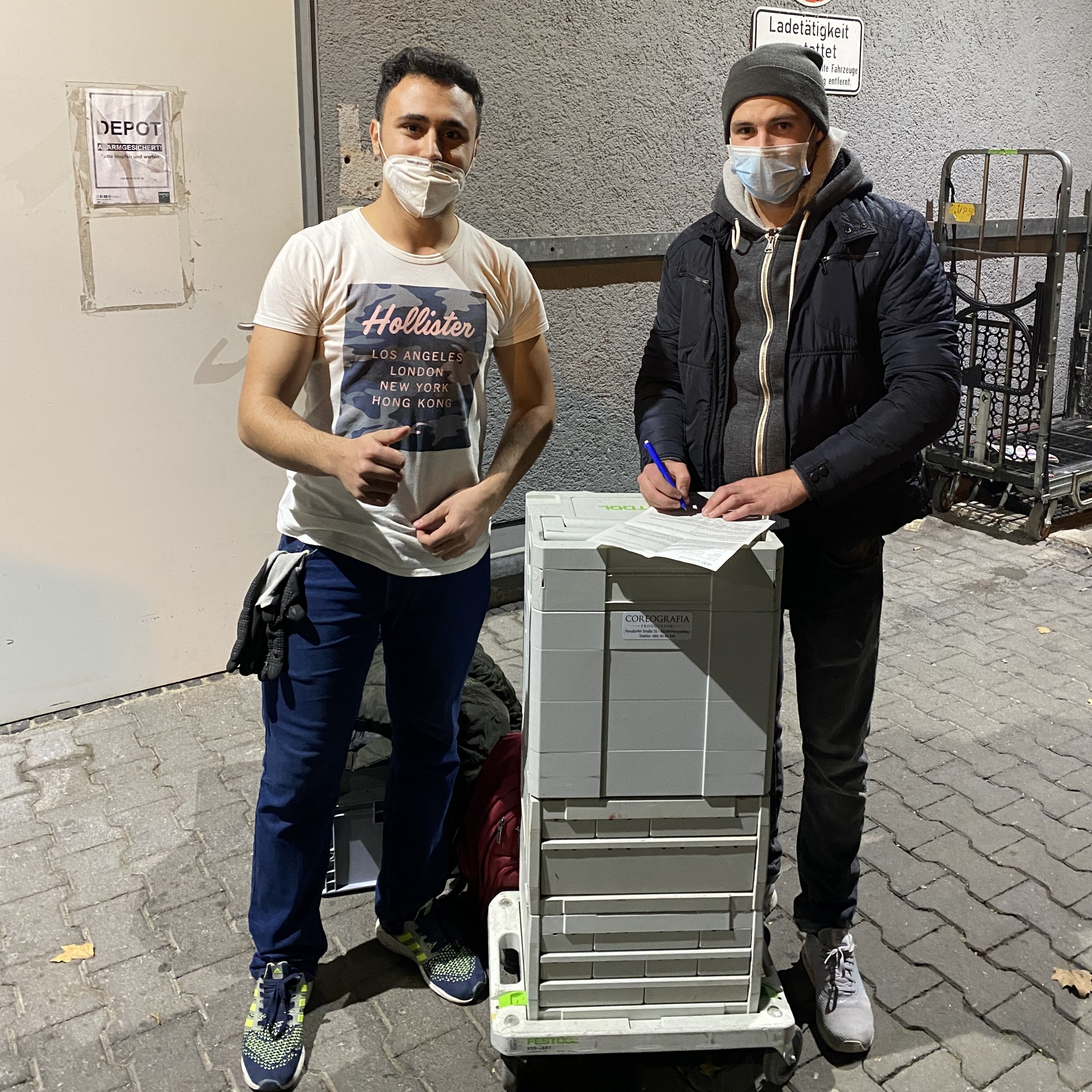Mitarbeiter im Einsatz