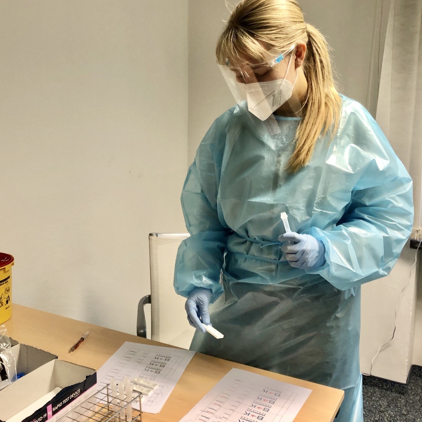 Mitarbeiter im Einsatz