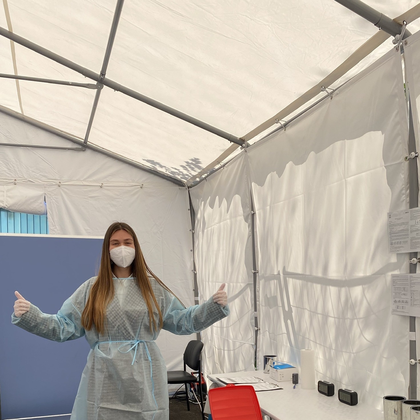 Mitarbeiter im Einsatz