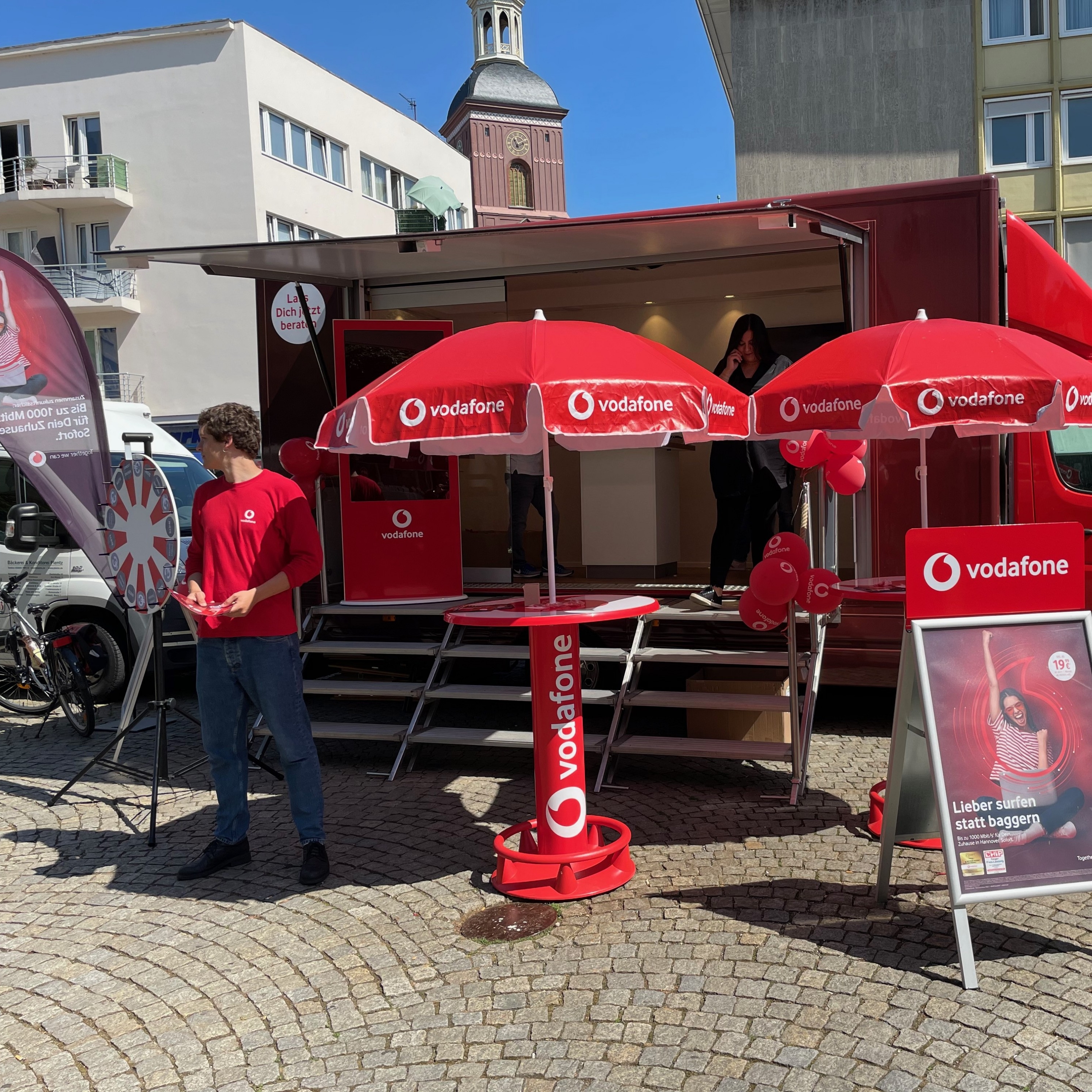 Mitarbeiter im Einsatz