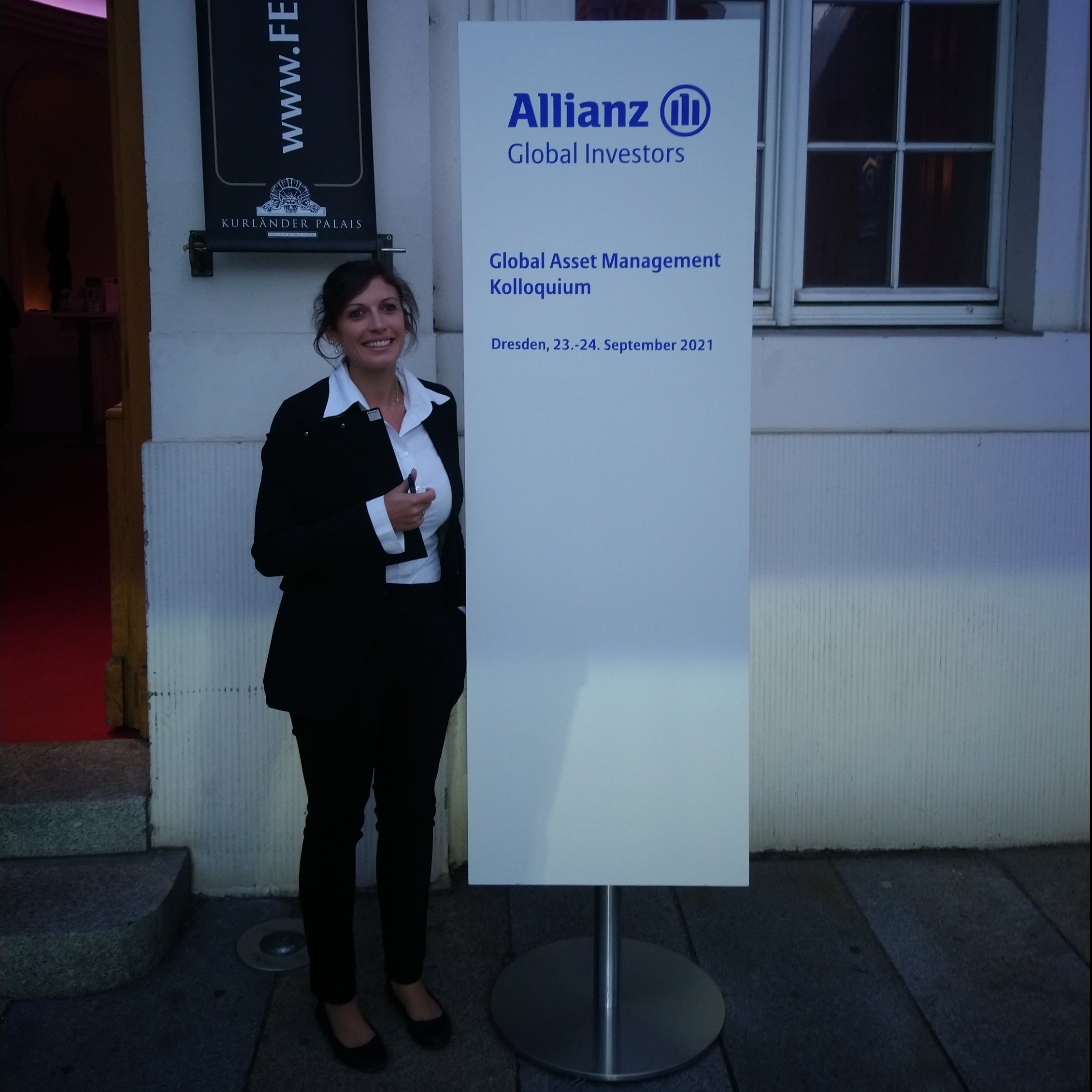 Sabine bei der Arbeit