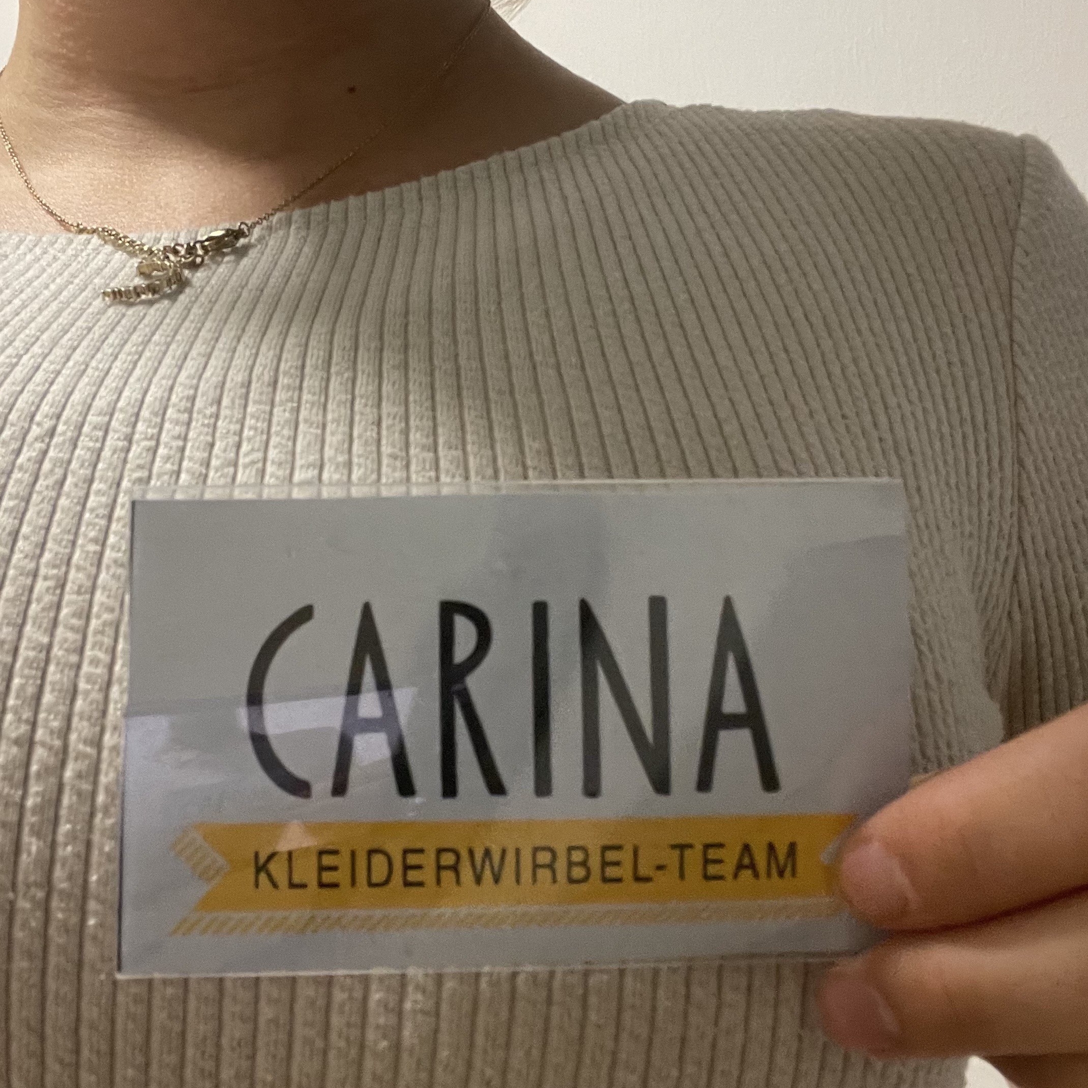 Carina bei der Arbeit