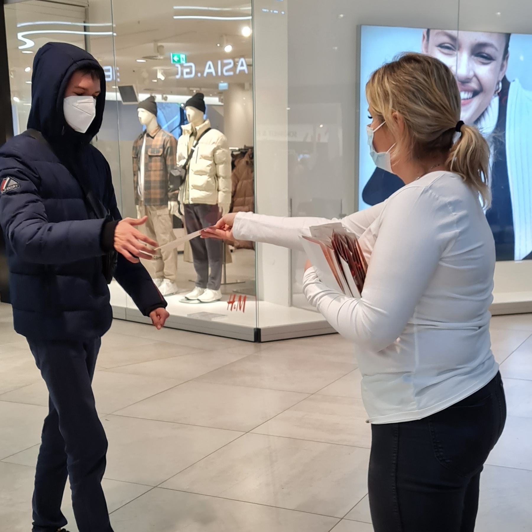 Mitarbeiter im Einsatz