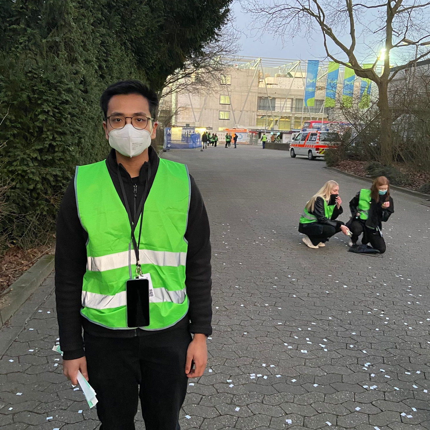 Mitarbeiter im Einsatz