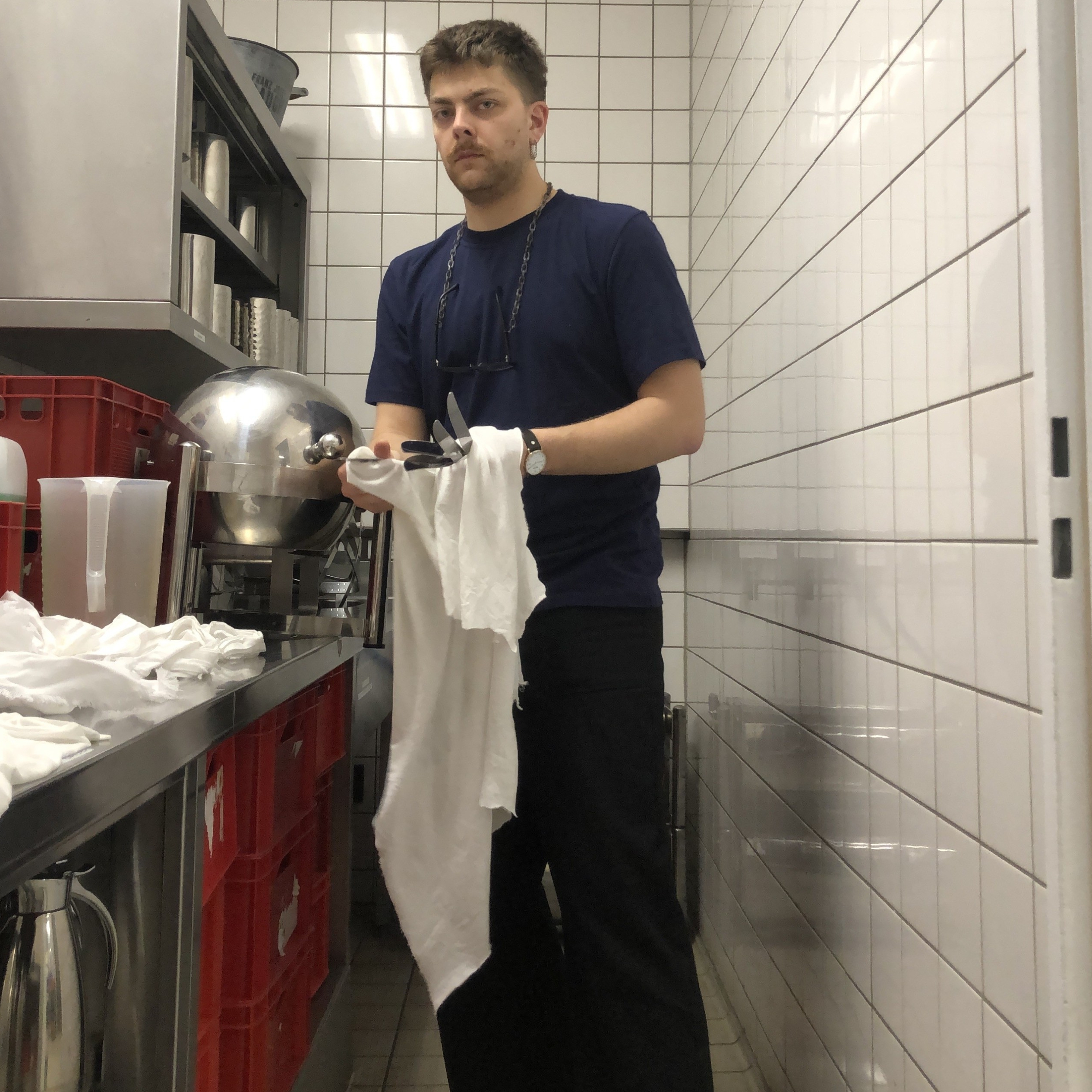 Markus bei der Arbeit