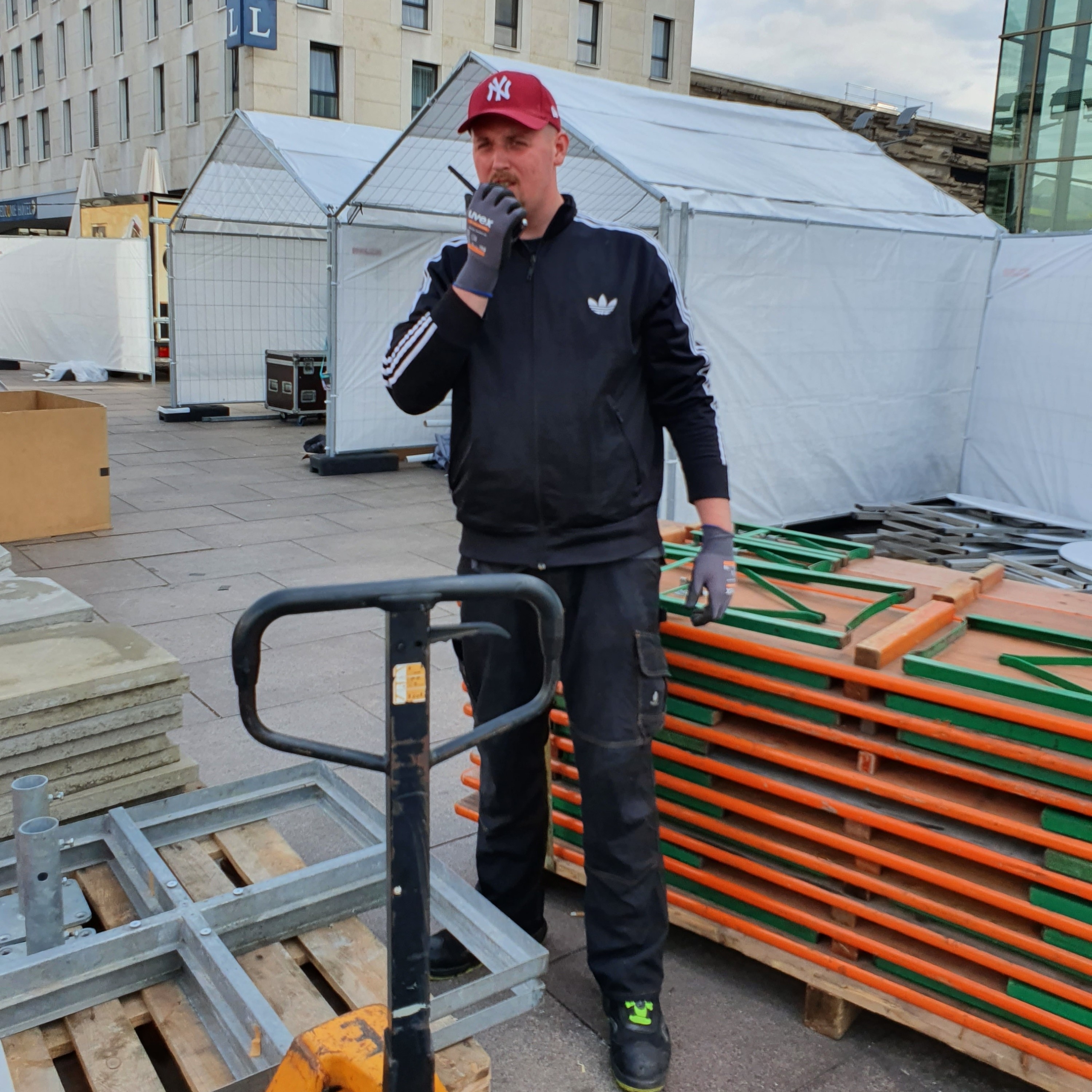 Mitarbeiter im Einsatz