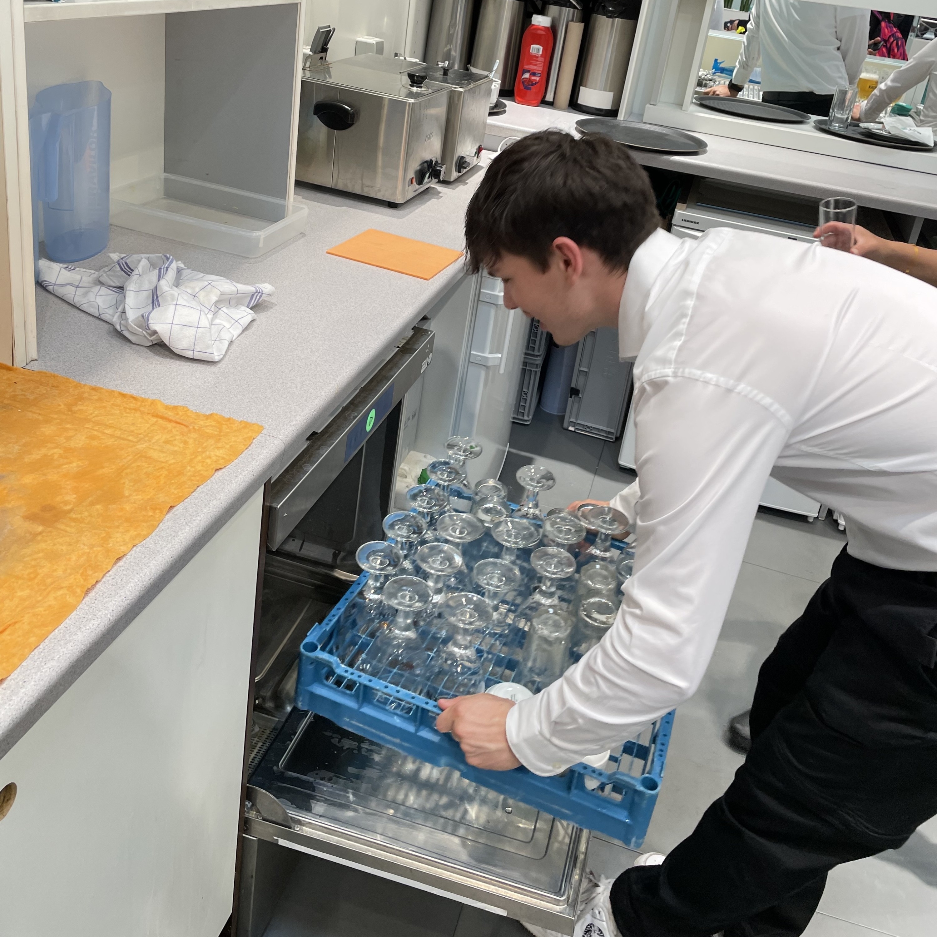 Jonas Benjamin bei der Arbeit