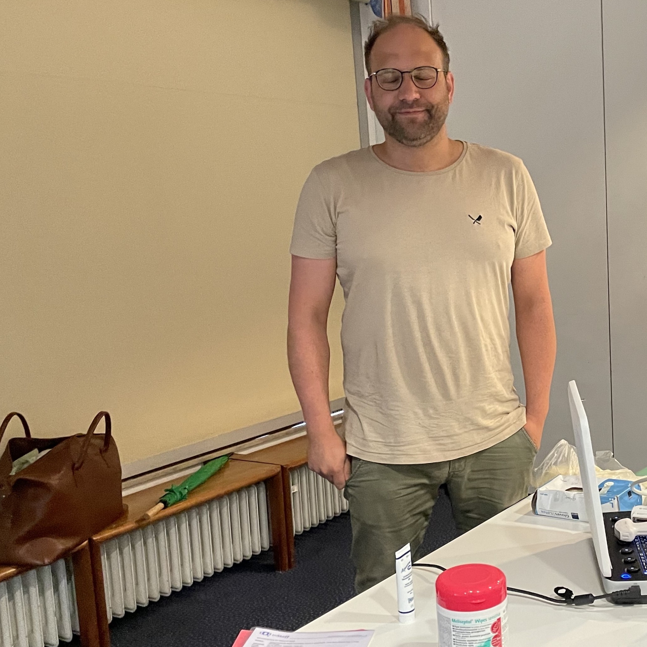 Manuel bei der Arbeit