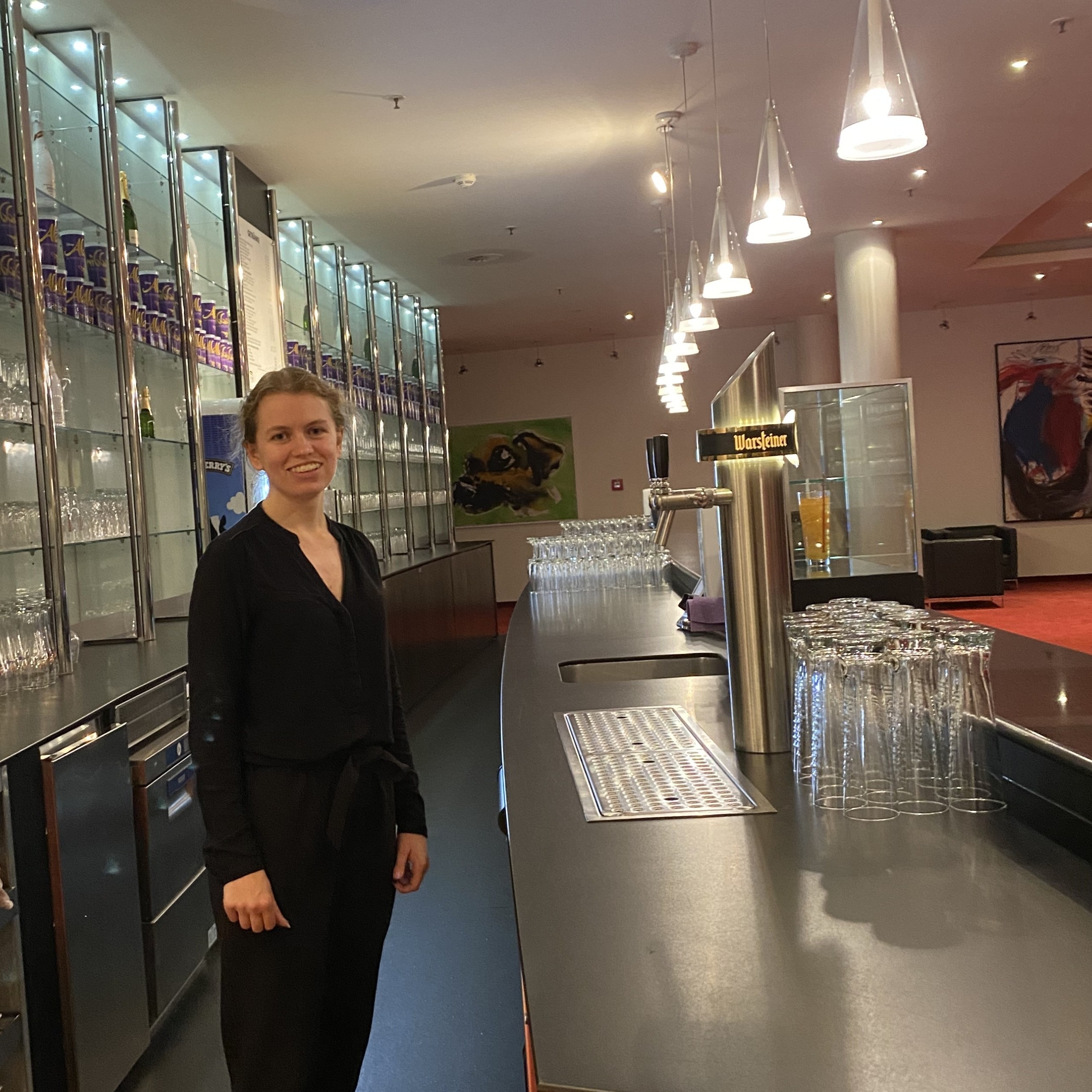 Juliane bei der Arbeit