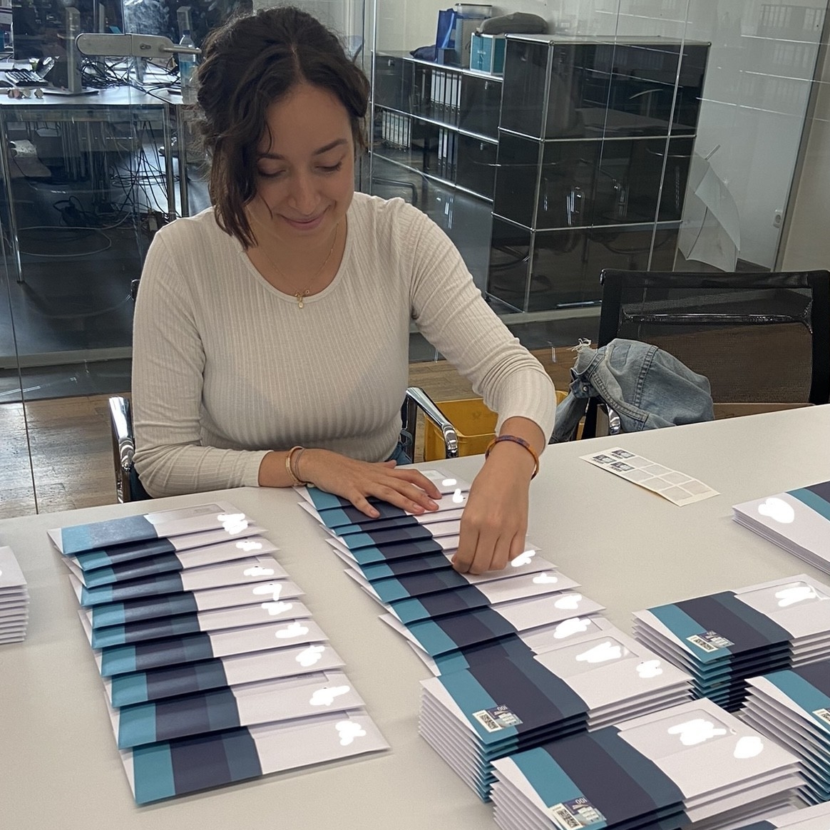 Irene bei der Arbeit