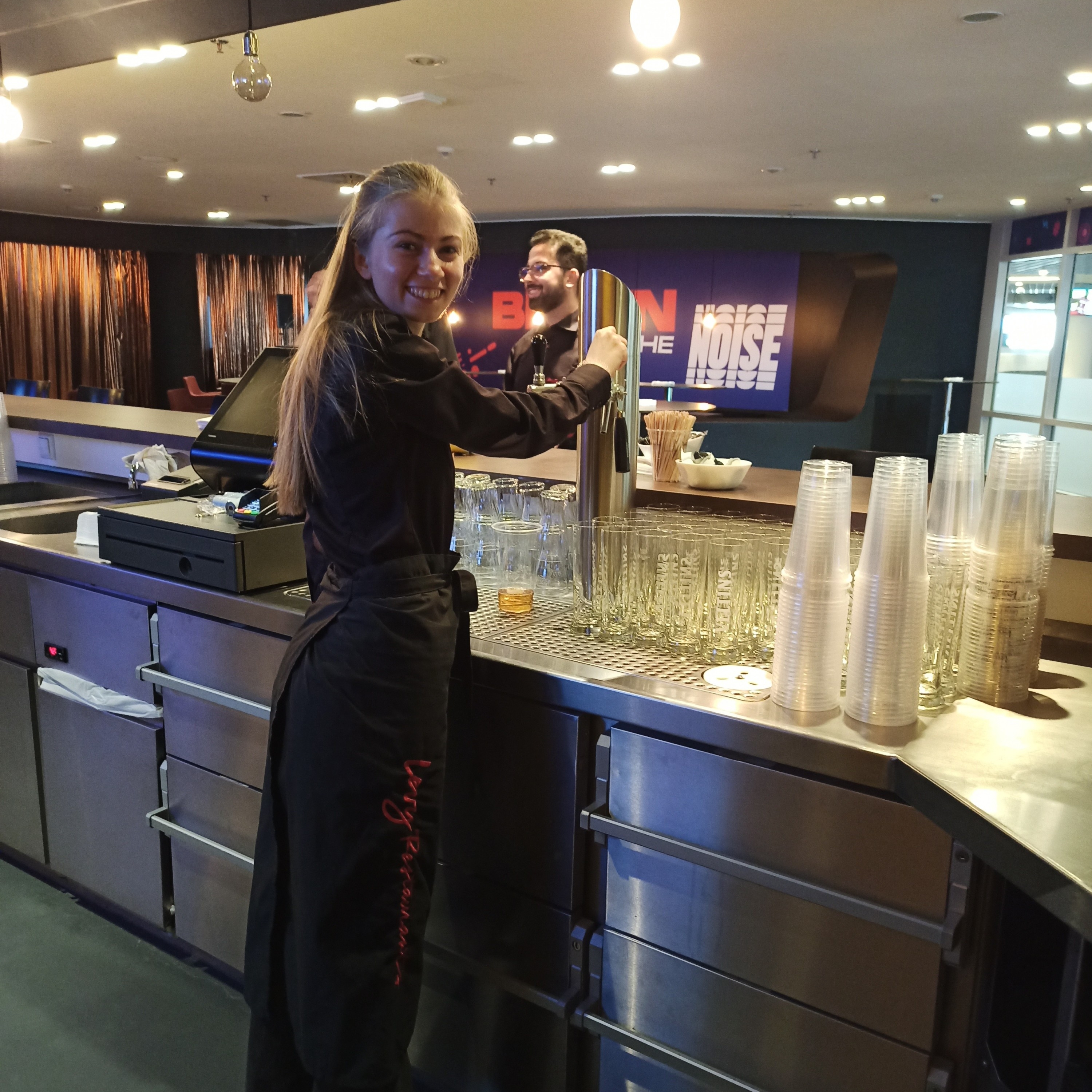 Nastassja bei der Arbeit