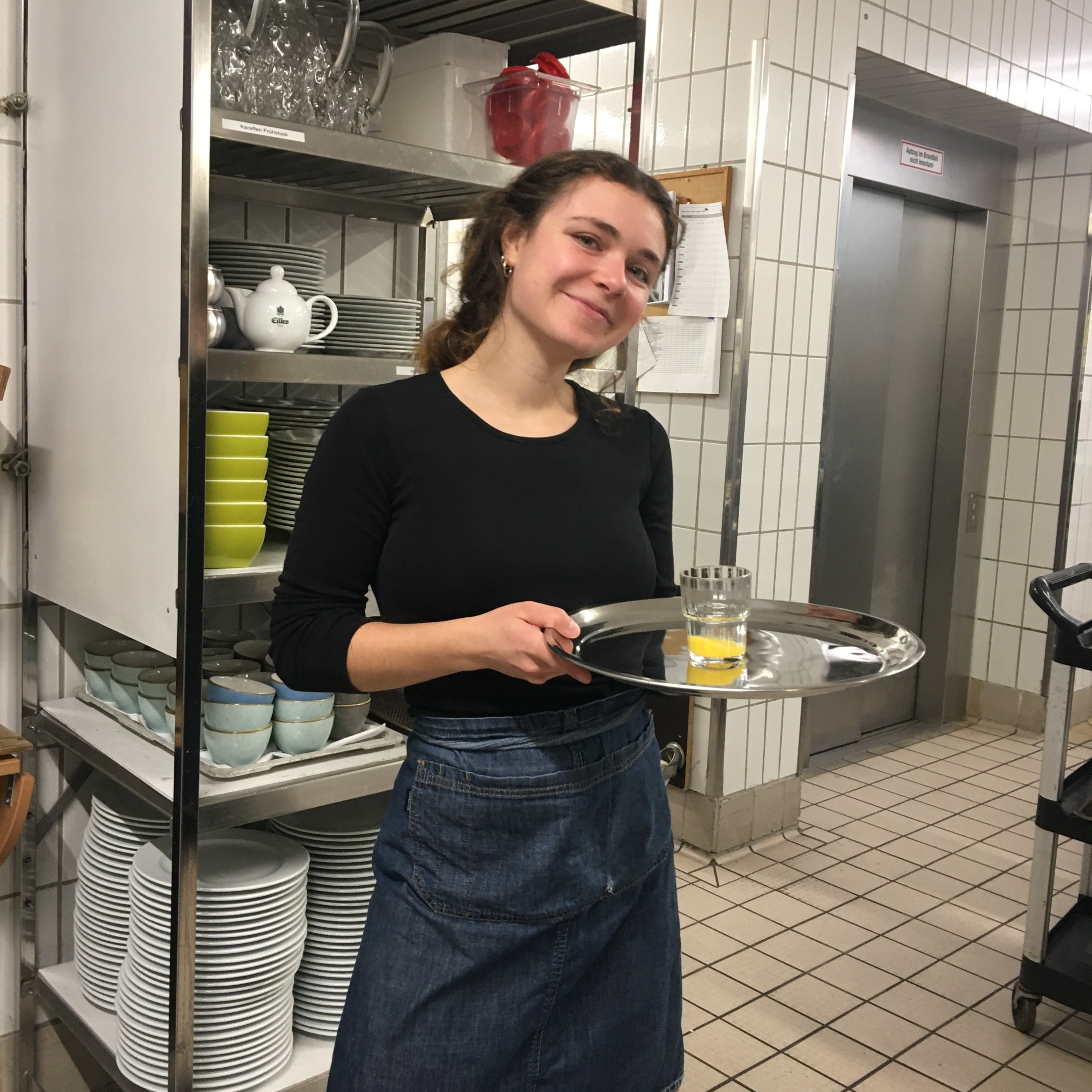 Luzie bei der Arbeit