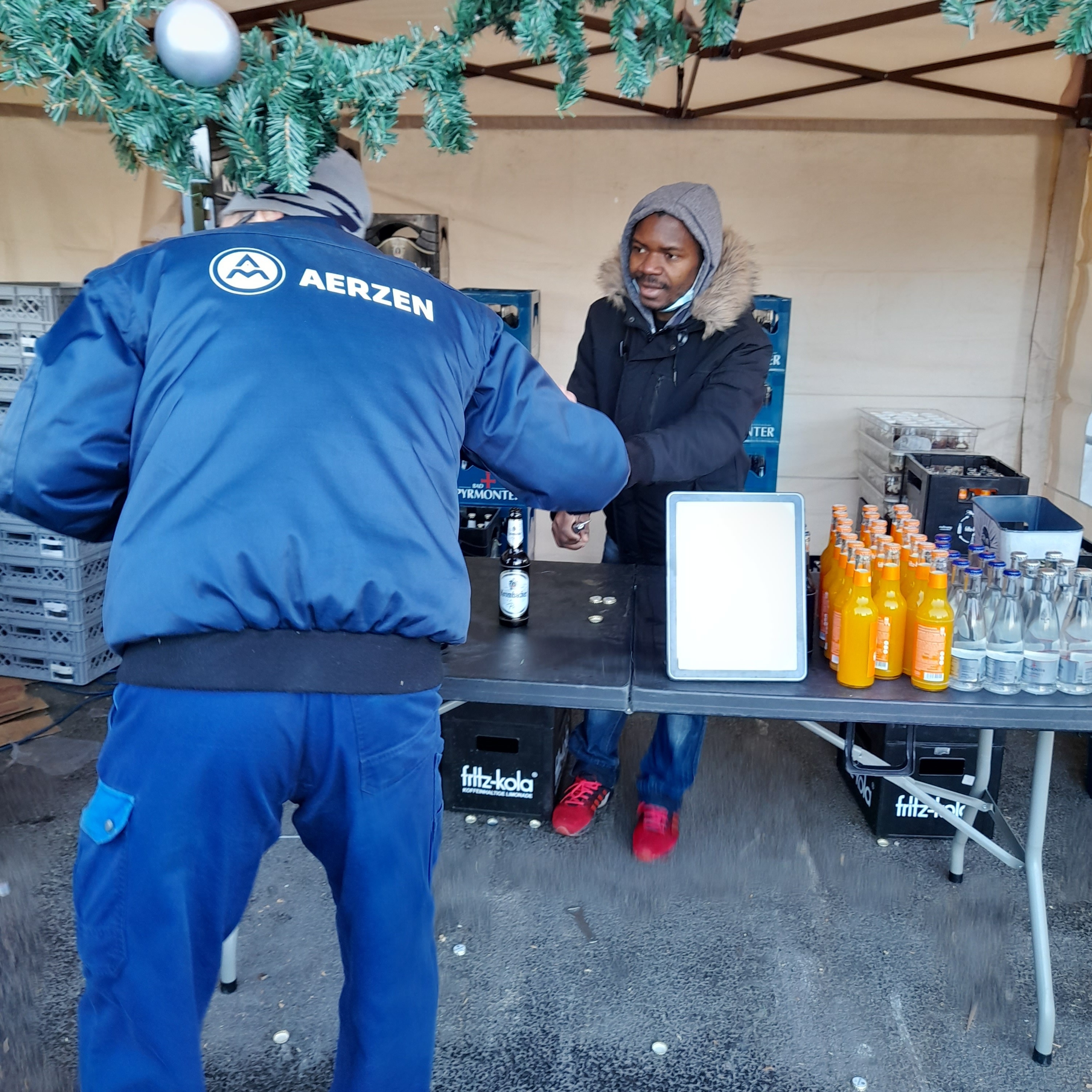 Mitarbeiter im Einsatz
