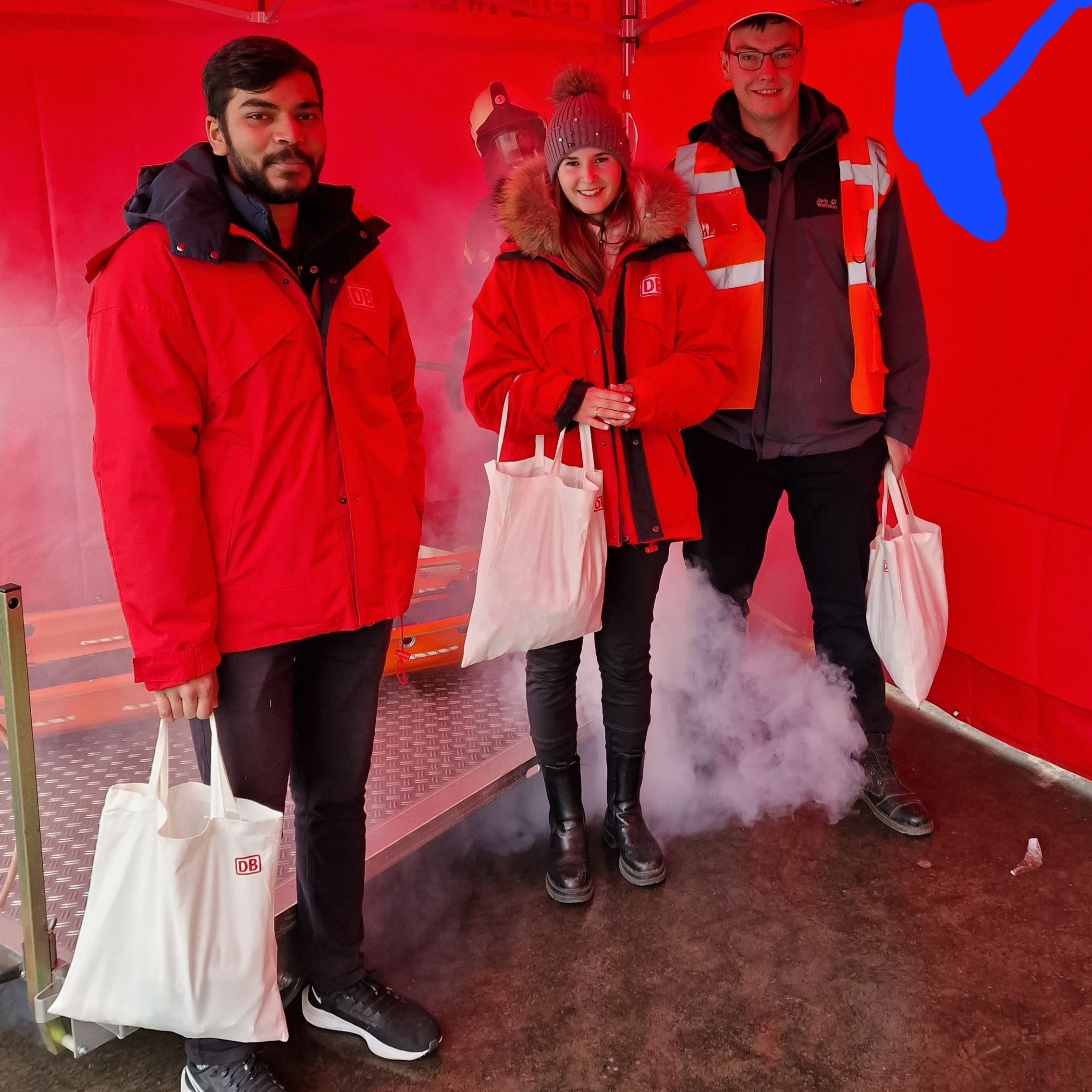 Mitarbeiter im Einsatz